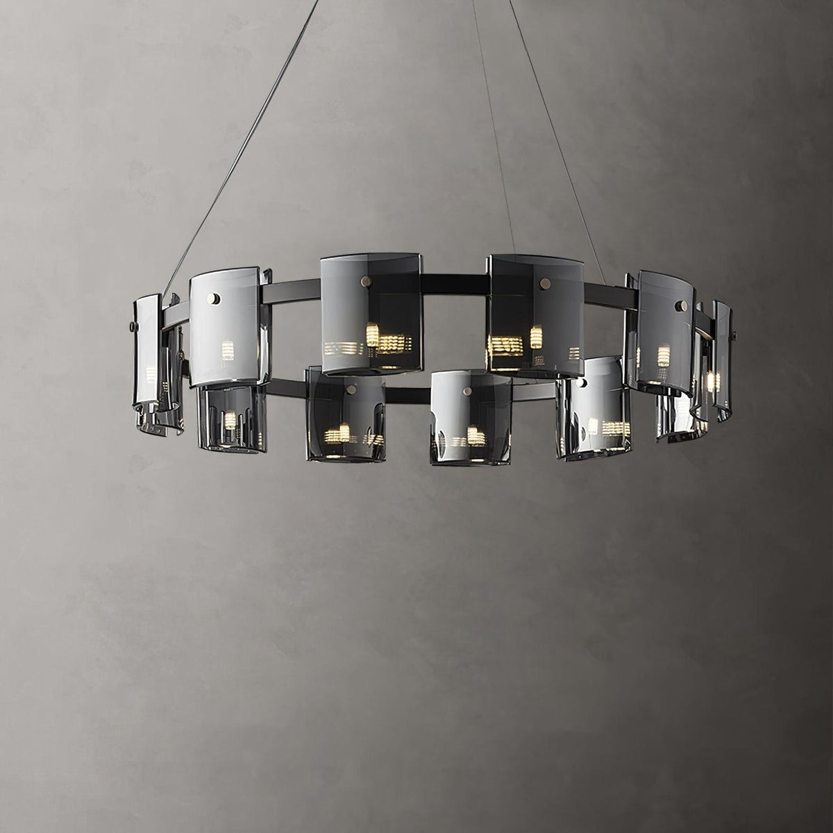 Anselune Glass Chandelier-Moonnatur