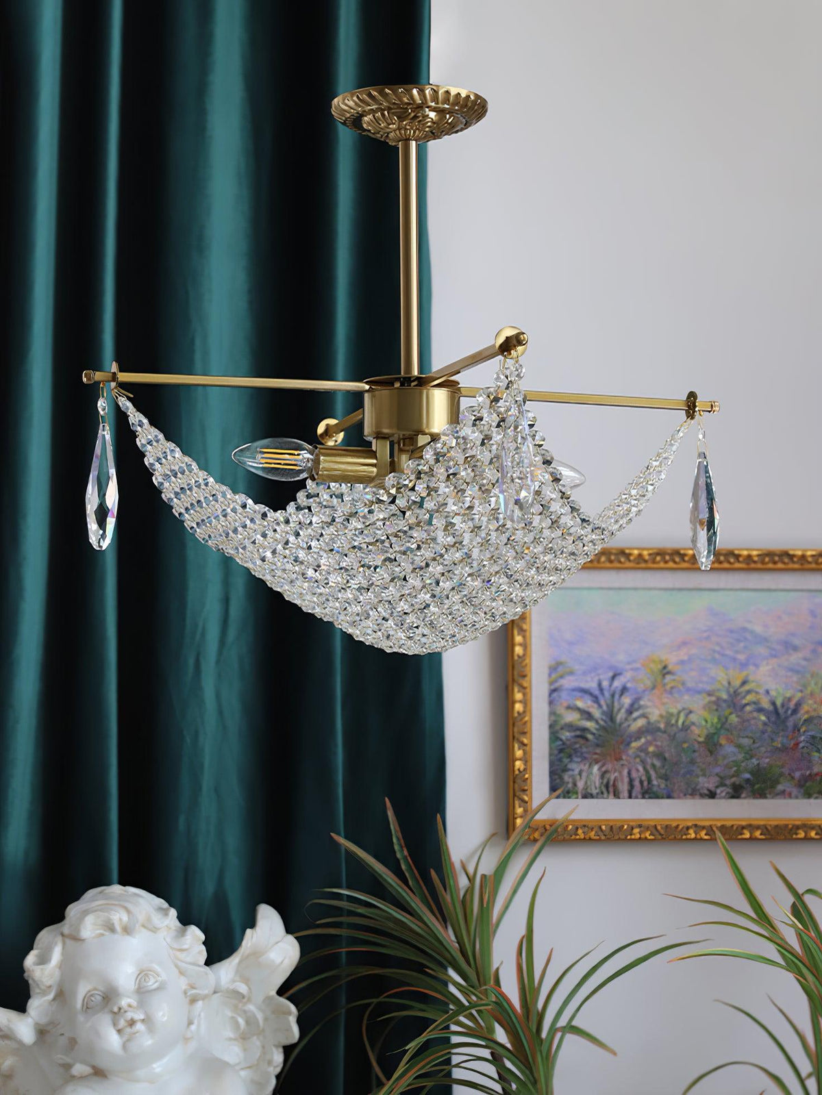 Nerava Crystal Chandelier-Moonnatur