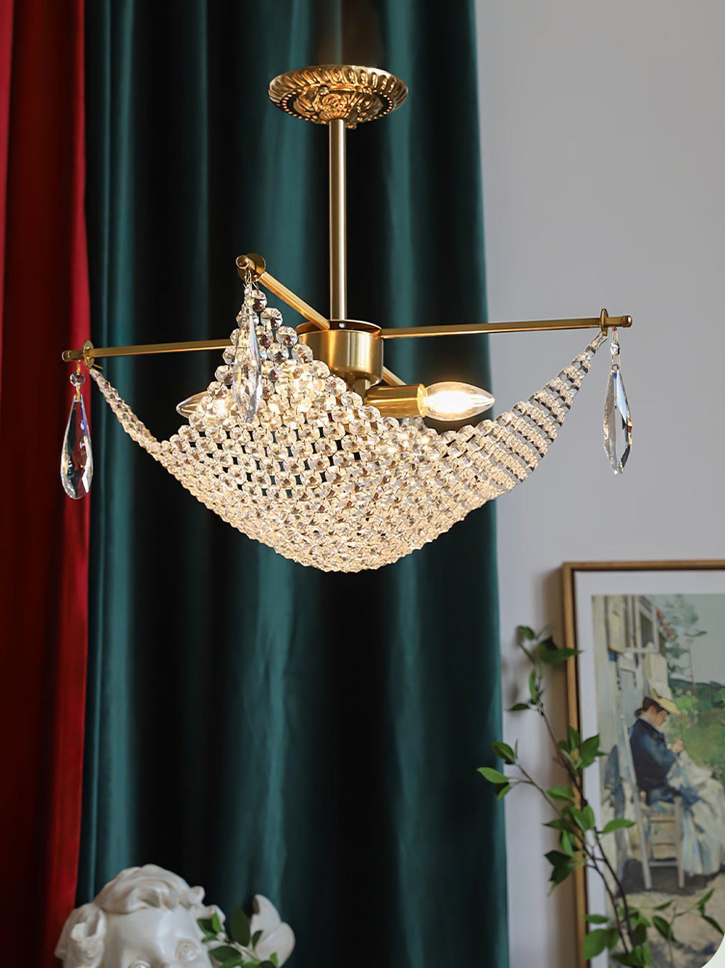 Nerava Crystal Chandelier-Moonnatur