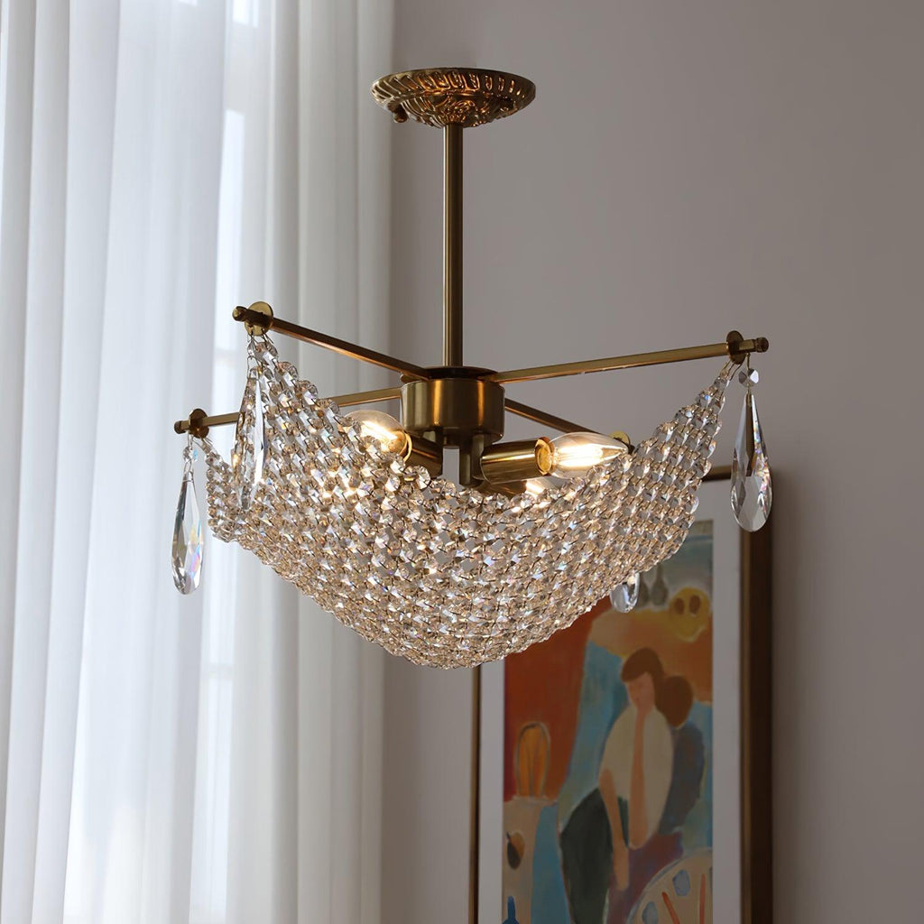 Nerava Crystal Chandelier-Moonnatur