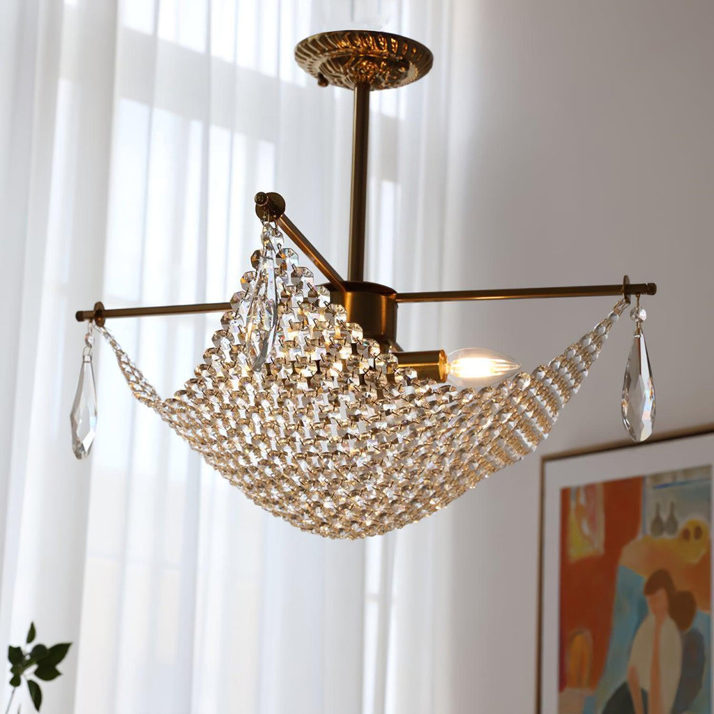 Nerava Crystal Chandelier-Moonnatur