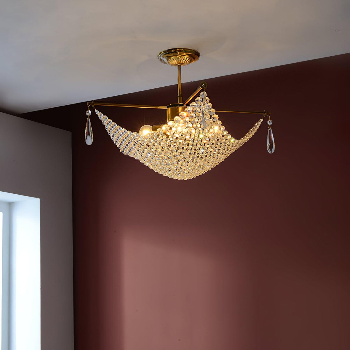 Nerava Crystal Chandelier-Moonnatur