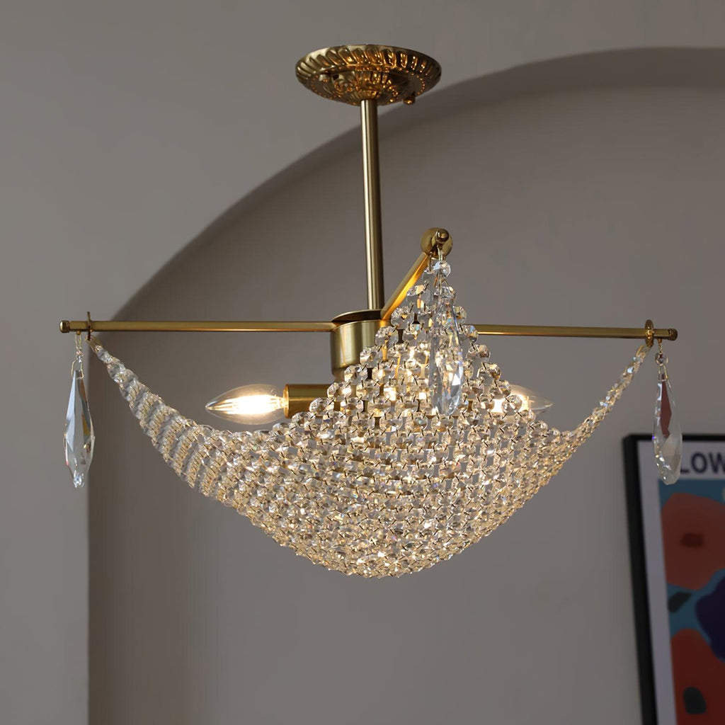 Nerava Crystal Chandelier-Moonnatur