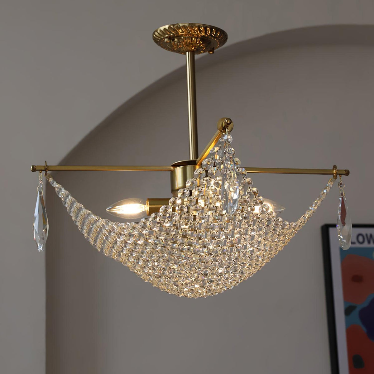 Nerava Crystal Chandelier-Moonnatur