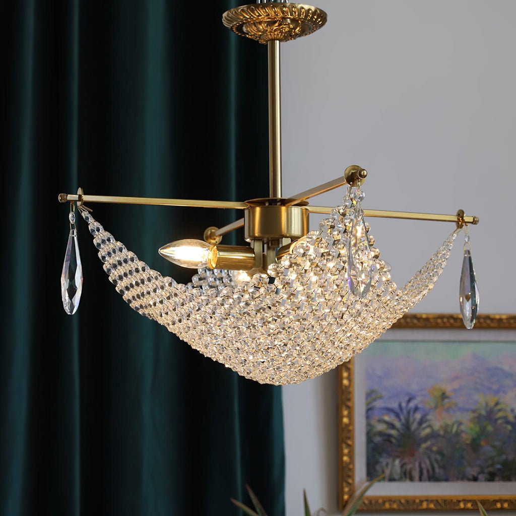 Nerava Crystal Chandelier-Moonnatur