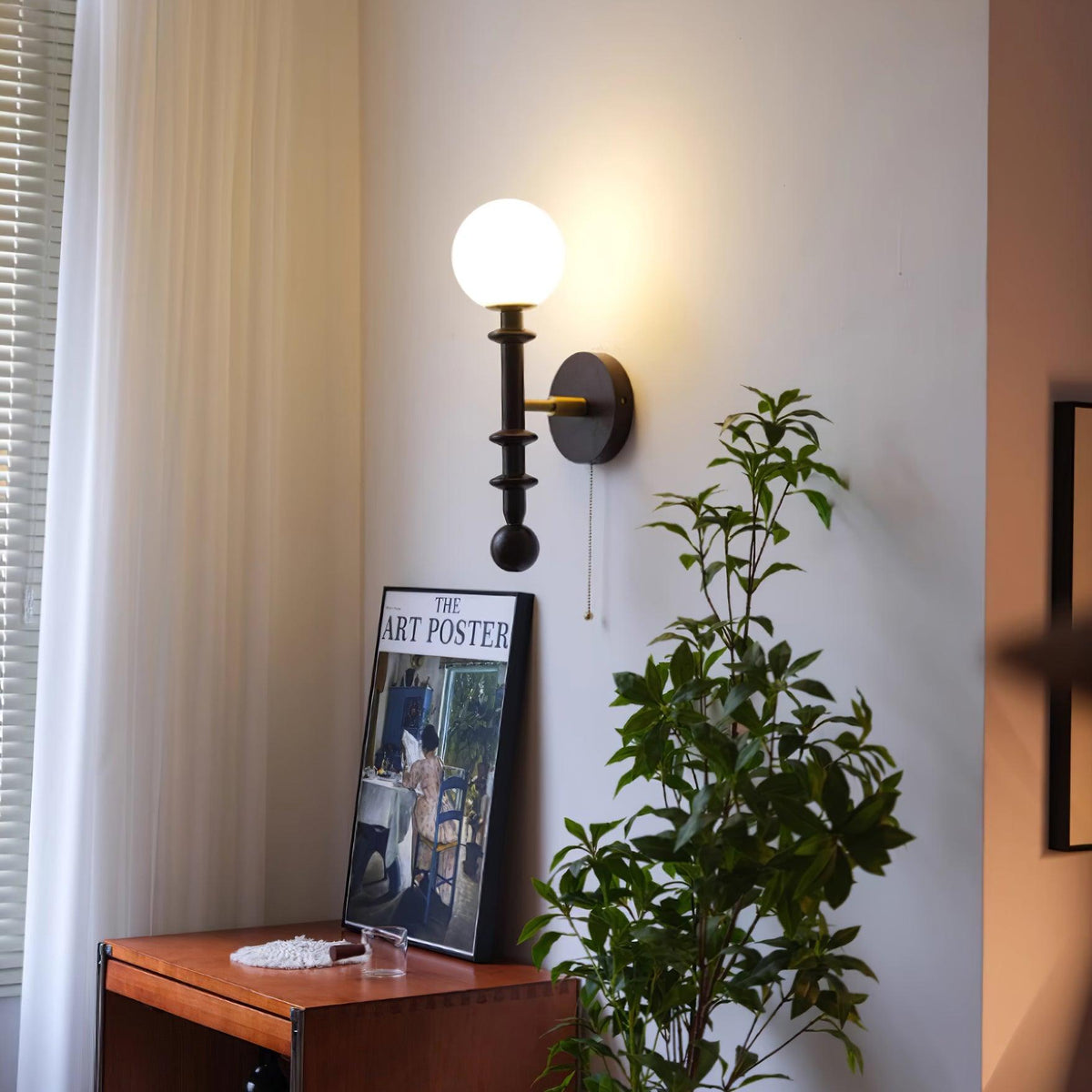 Yarrellark Wood Wall Light-Moonnatur