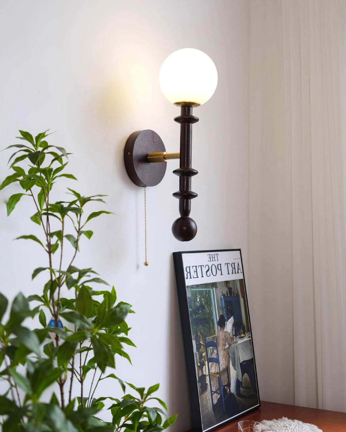 Yarrellark Wood Wall Light-Moonnatur