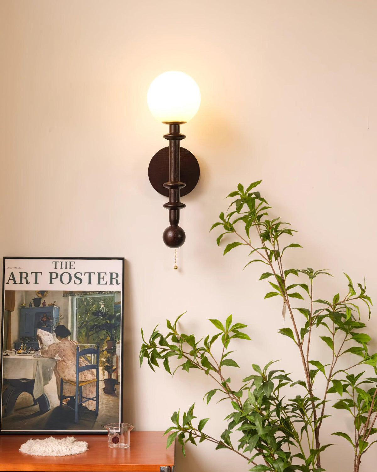 Yarrellark Wood Wall Light-Moonnatur