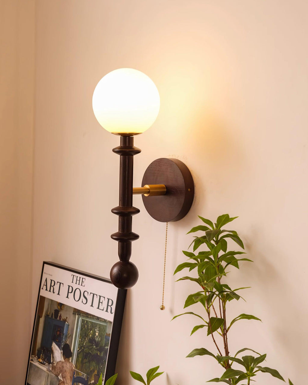 Yarrellark Wood Wall Light-Moonnatur