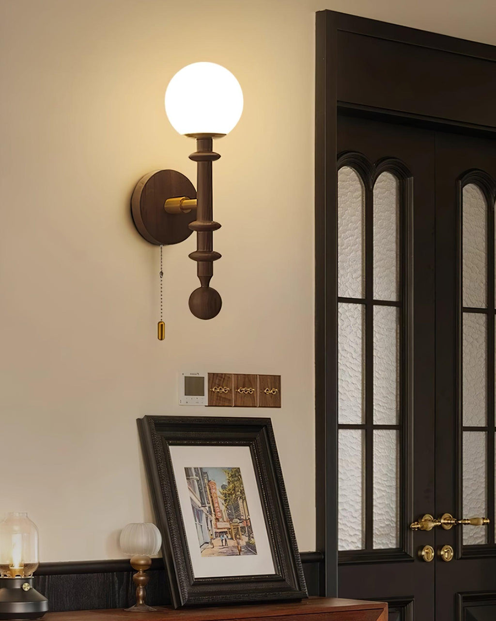 Yarrellark Wood Wall Light-Moonnatur