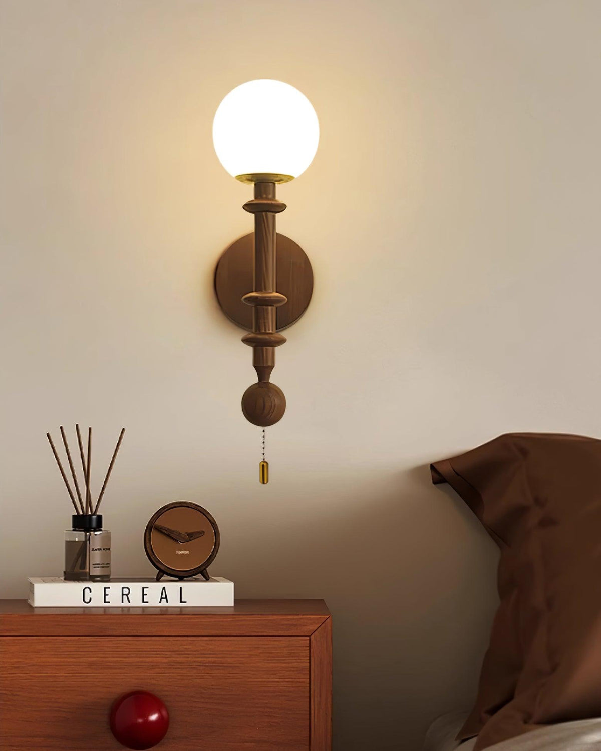 Yarrellark Wood Wall Light-Moonnatur