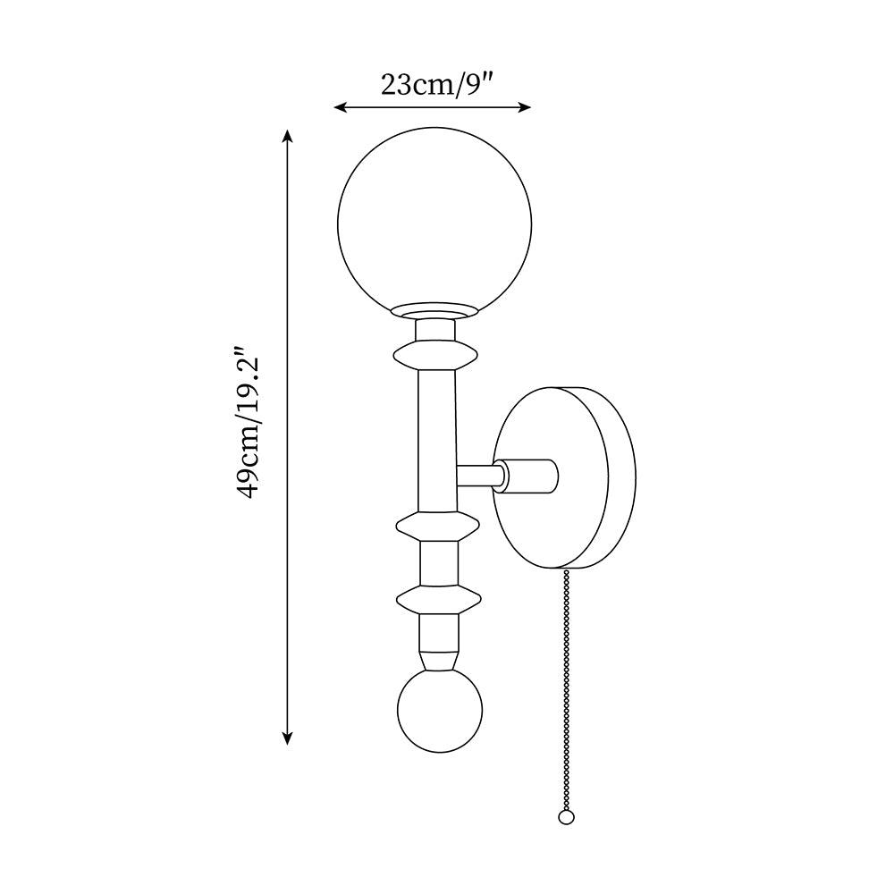 Yarrellark Wood Wall Light-Moonnatur