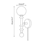 Yarrellark Wood Wall Light-Moonnatur