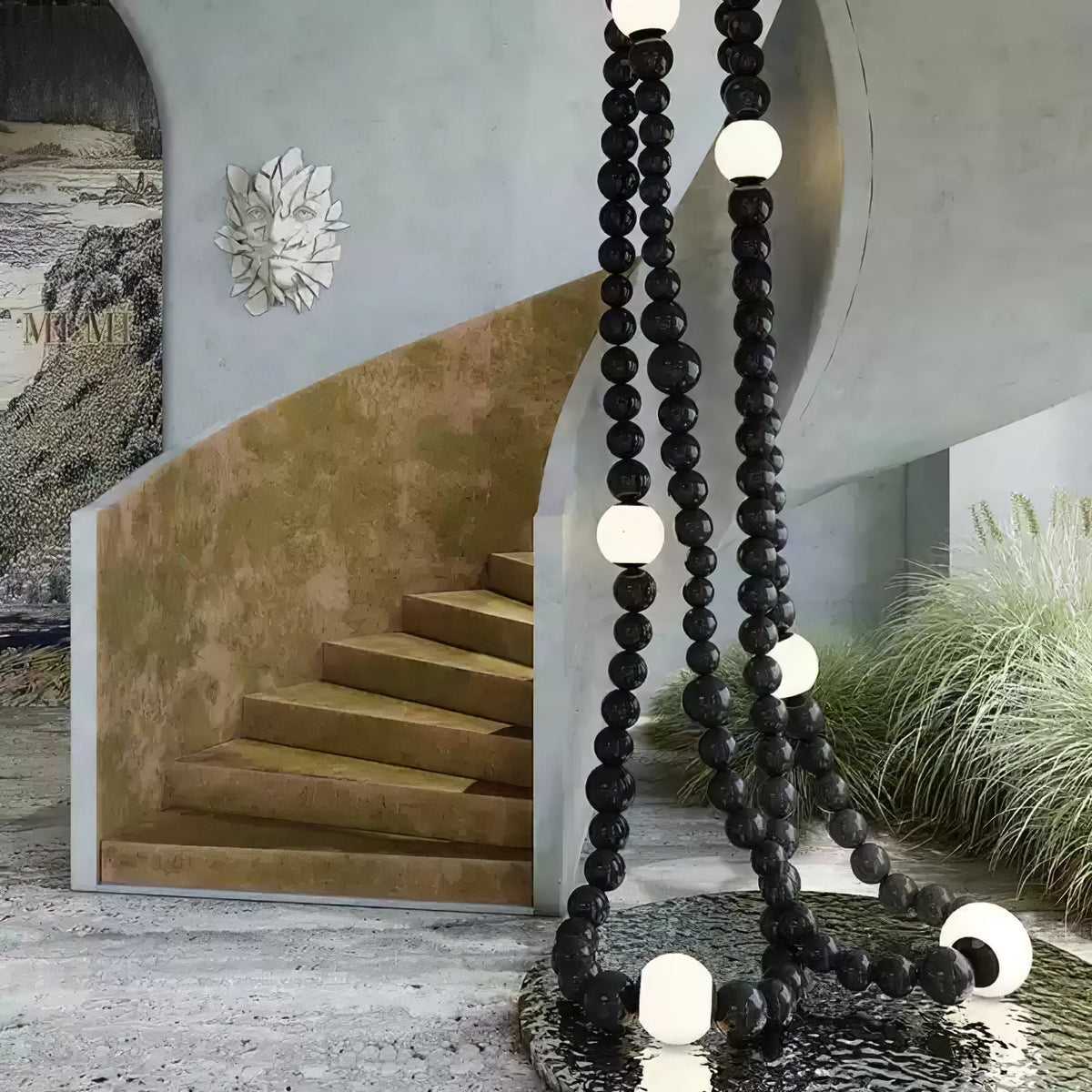 Enveriel Glass Chandelier-Moonnatur
