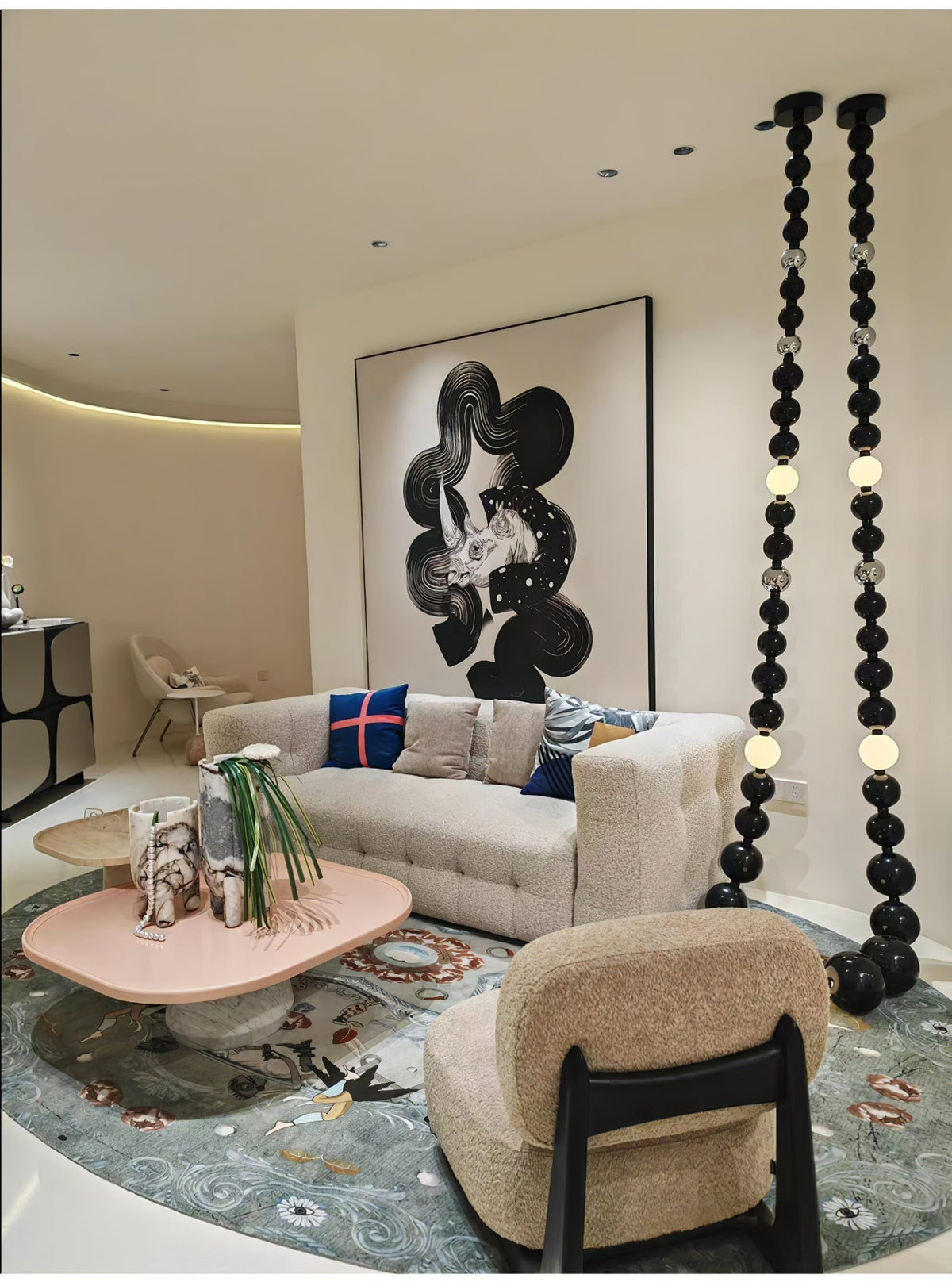 Enveriel Glass Chandelier-Moonnatur