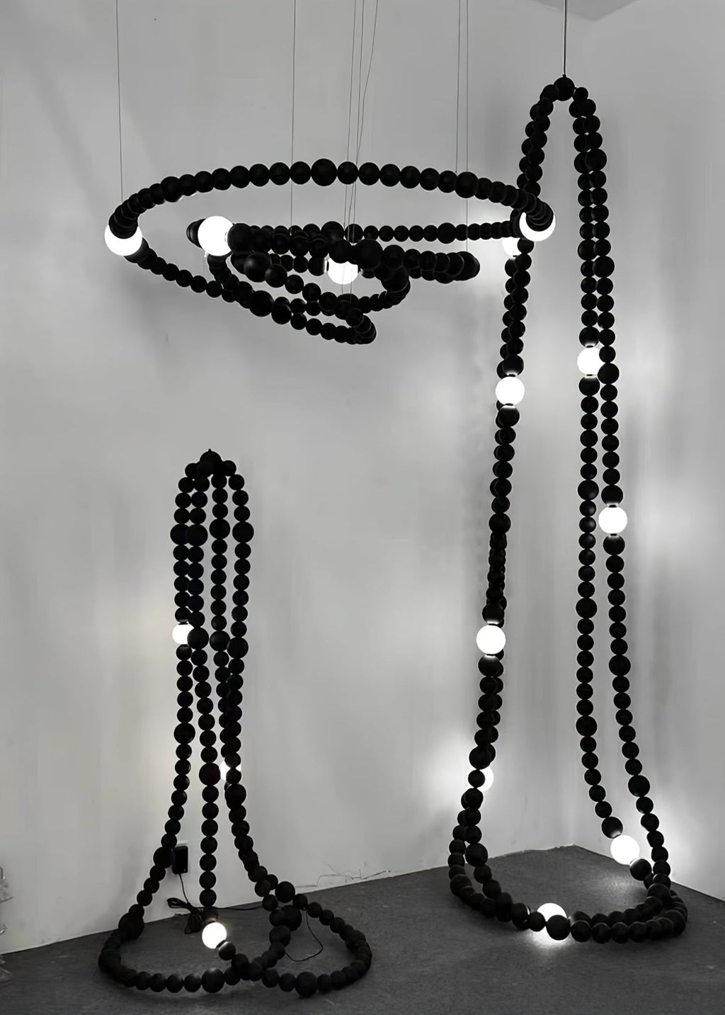 Enveriel Glass Chandelier-Moonnatur