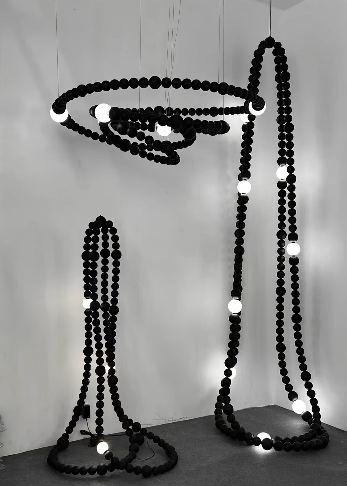 Enveriel Glass Chandelier-Moonnatur