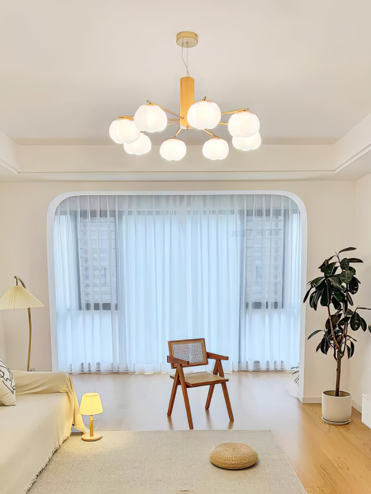 Jorrenwell Polyethylene Chandelier-Moonnatur