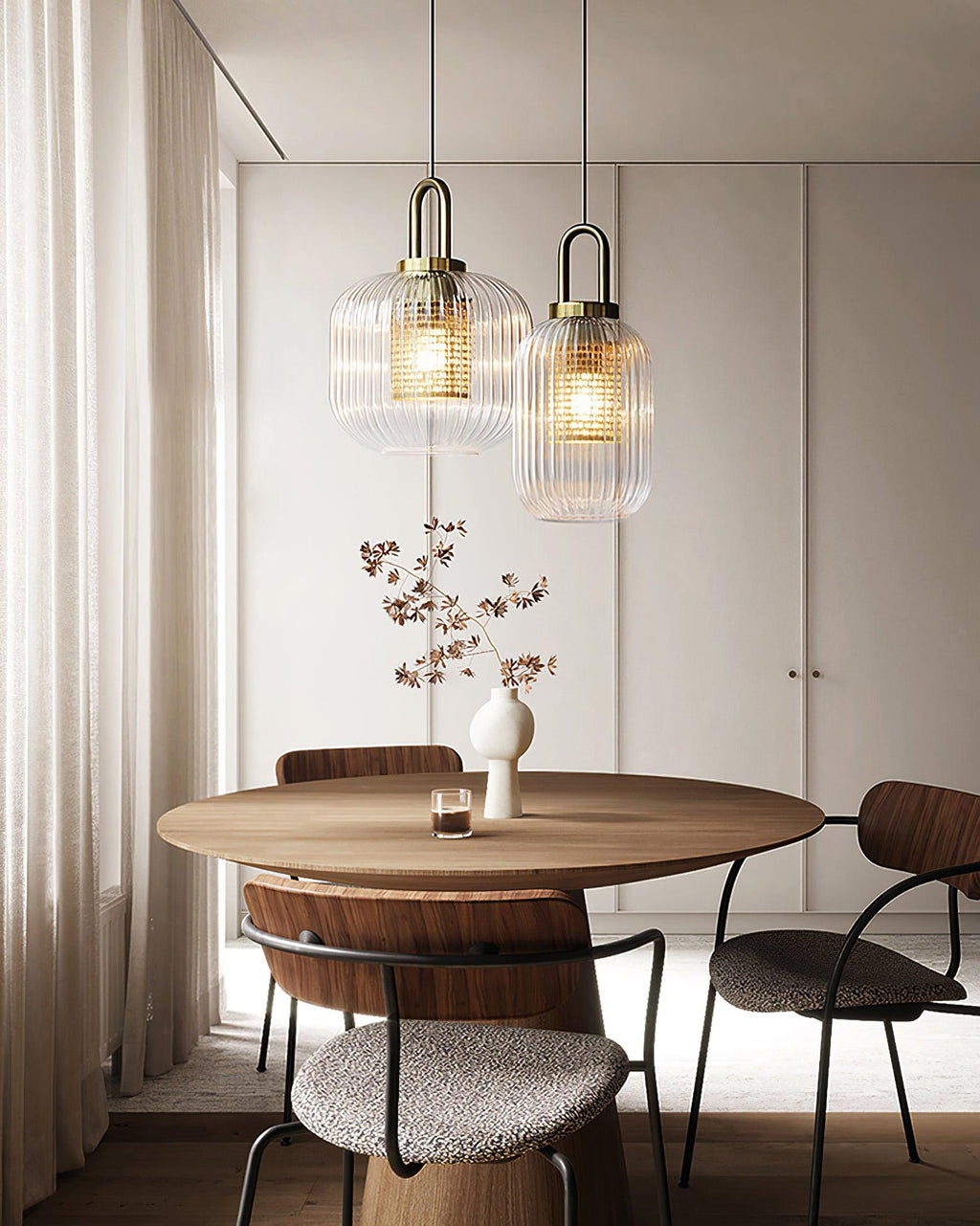 Beldenelle Glass Pendant Light-Moonnatur