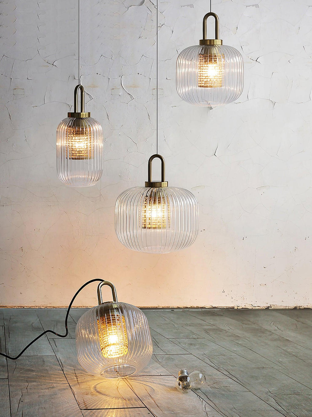 Beldenelle Glass Pendant Light-Moonnatur