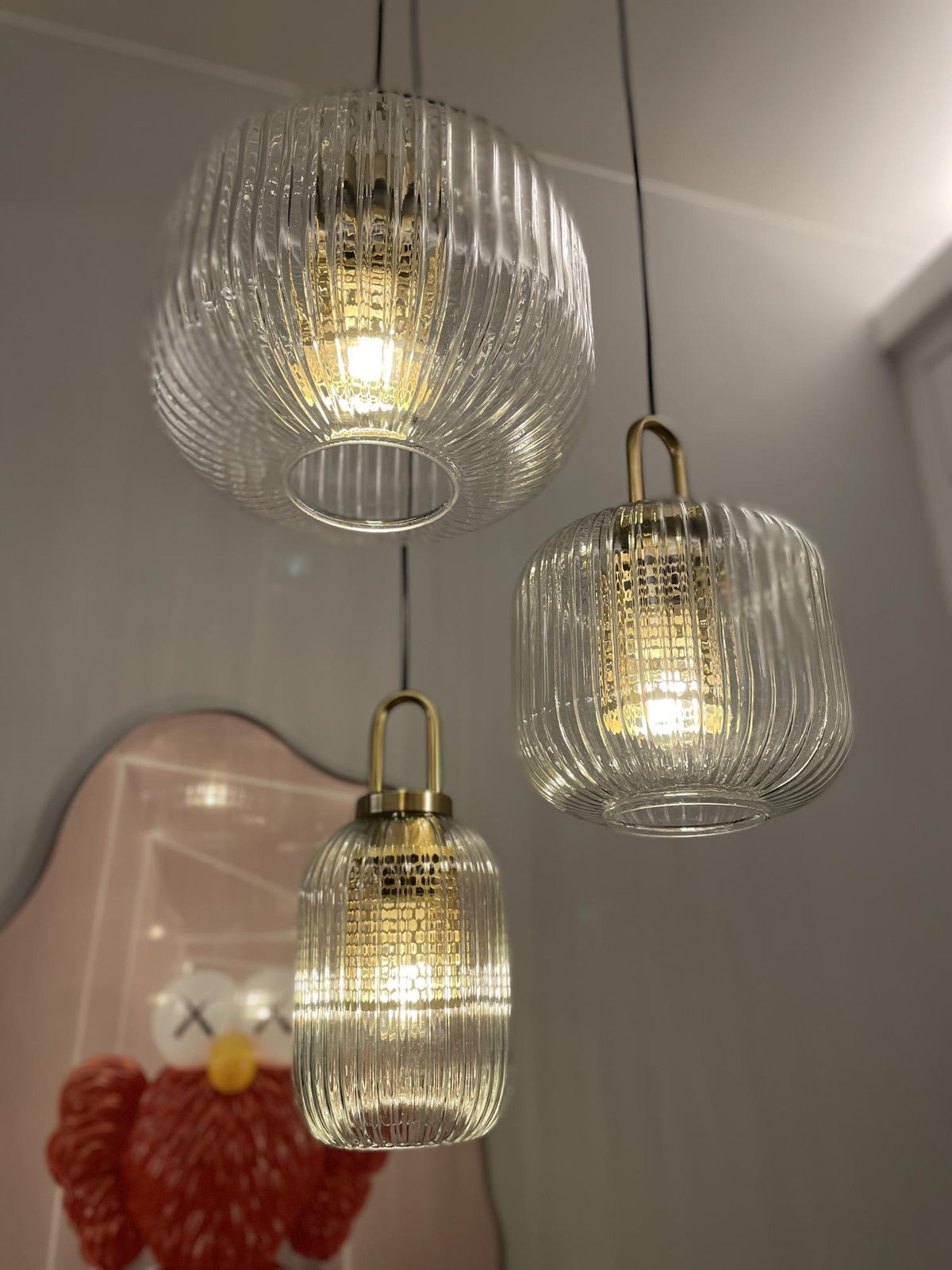 Beldenelle Glass Pendant Light-Moonnatur