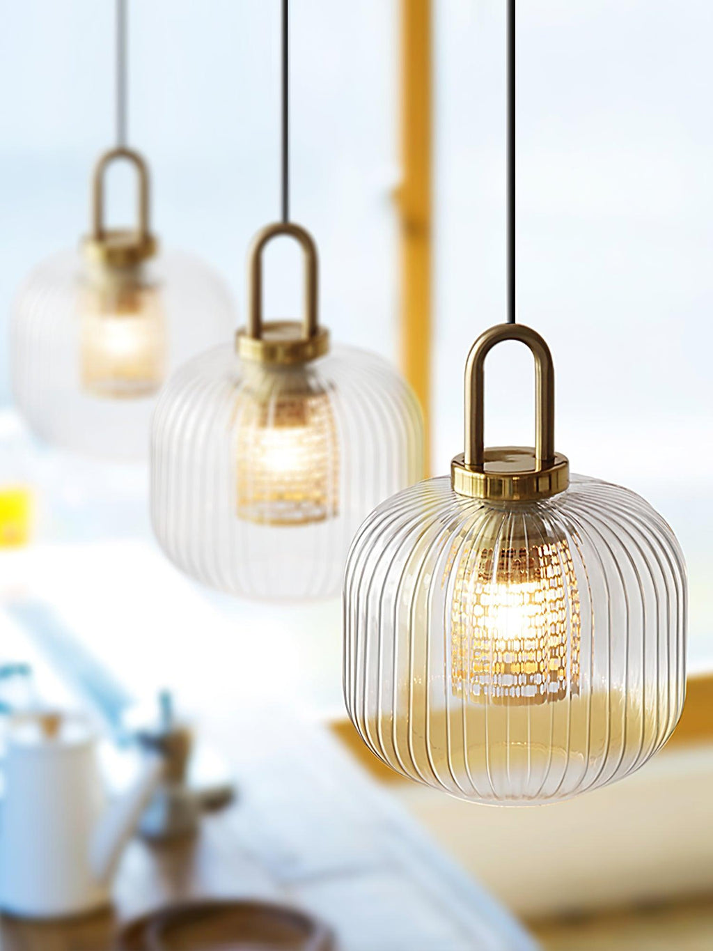 Beldenelle Glass Pendant Light-Moonnatur
