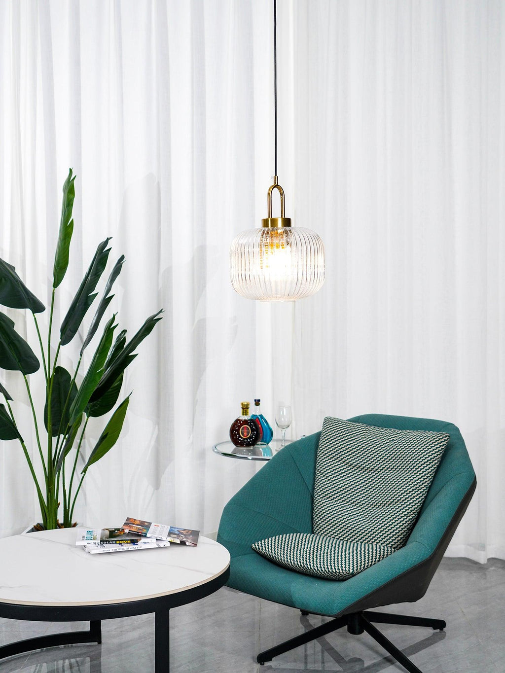 Beldenelle Glass Pendant Light-Moonnatur