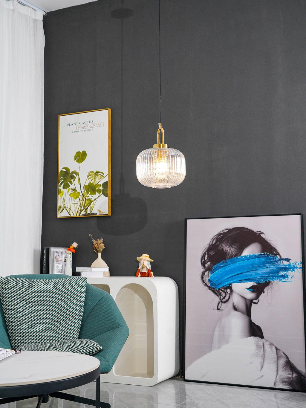 Beldenelle Glass Pendant Light-Moonnatur