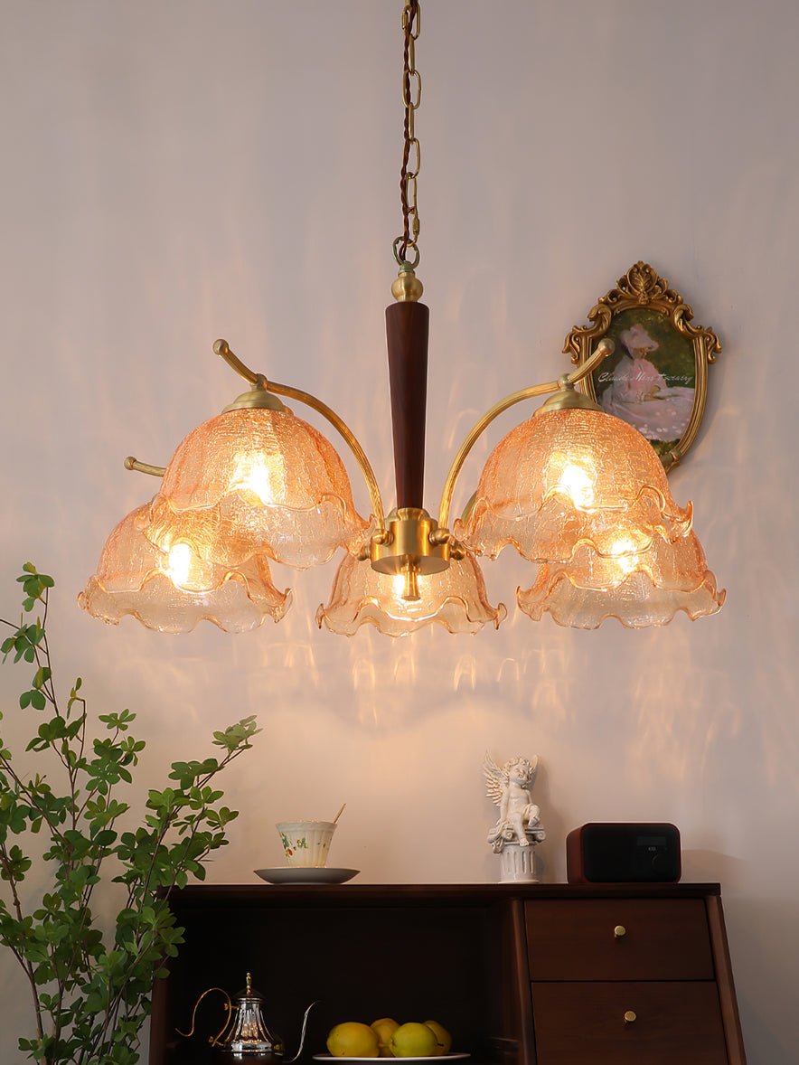 Gildenenis Glass Chandelier-Moonnatur