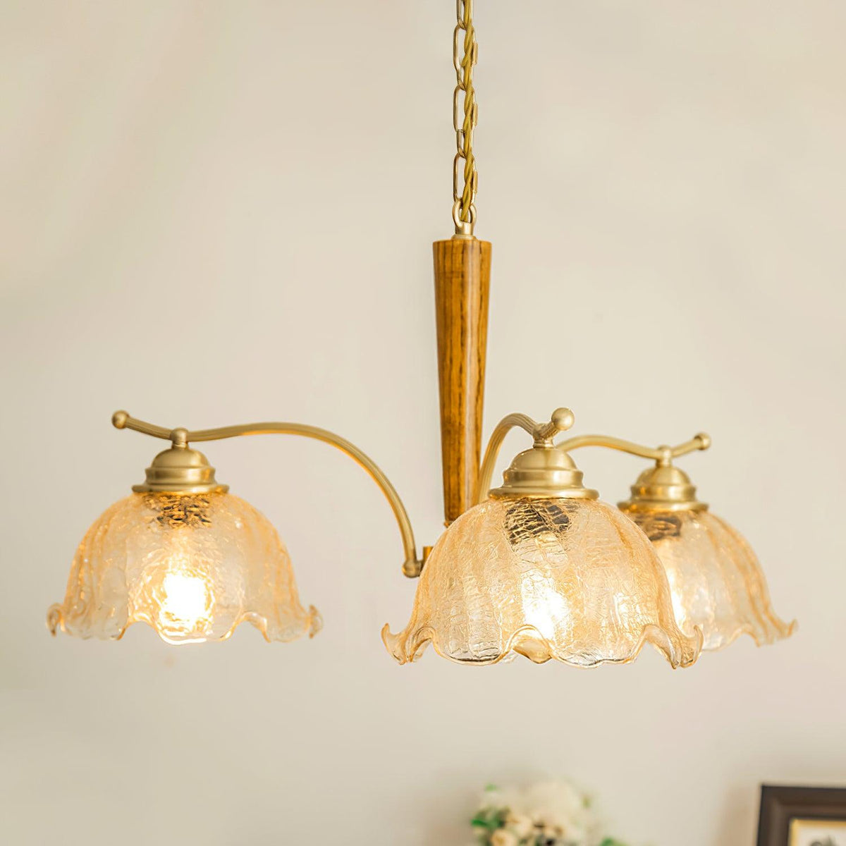 Gildenenis Glass Chandelier-Moonnatur