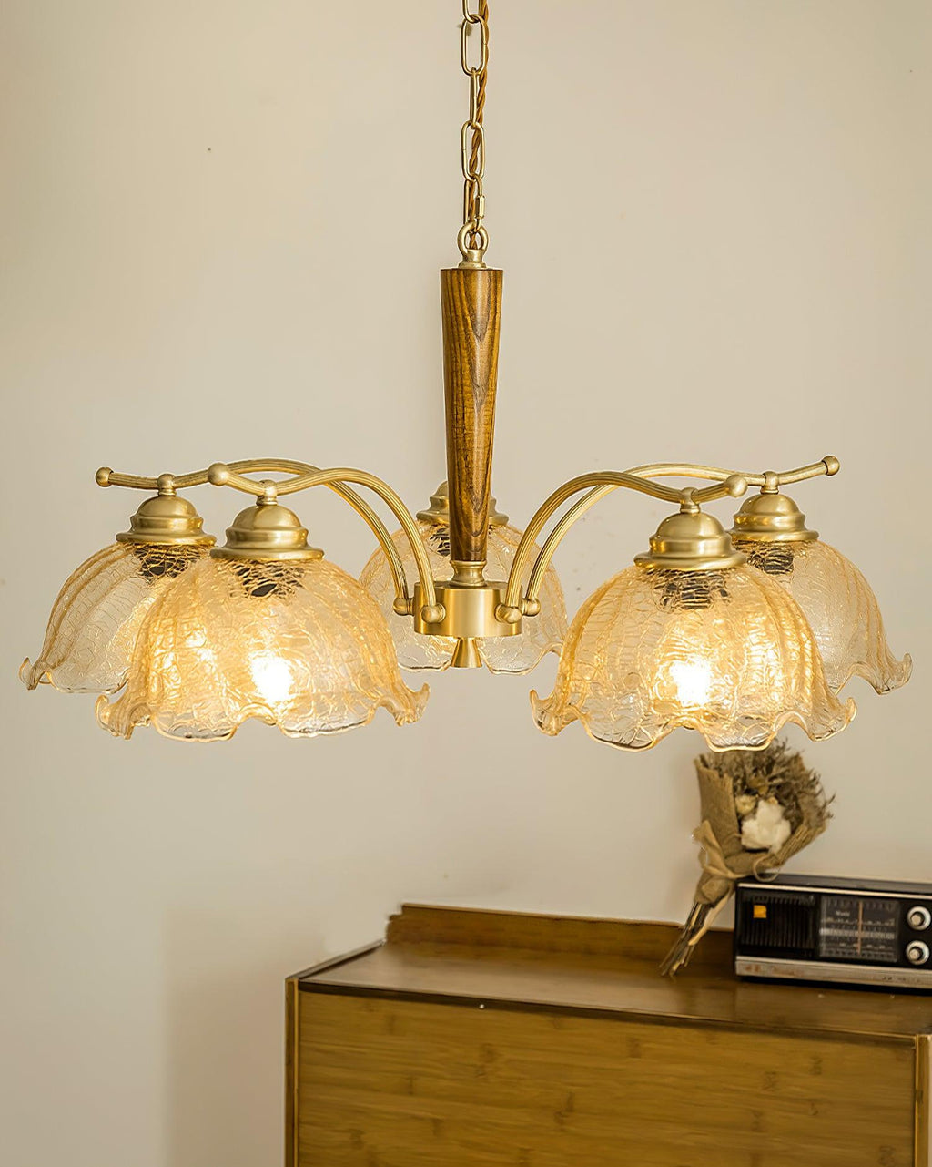 Gildenenis Glass Chandelier-Moonnatur