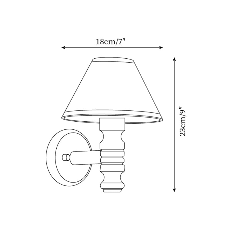 Garnelhaven Fabric Wall Light-Moonnatur