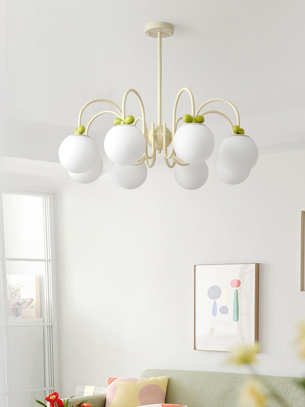 Jardenmere Glass Chandelier-Moonnatur