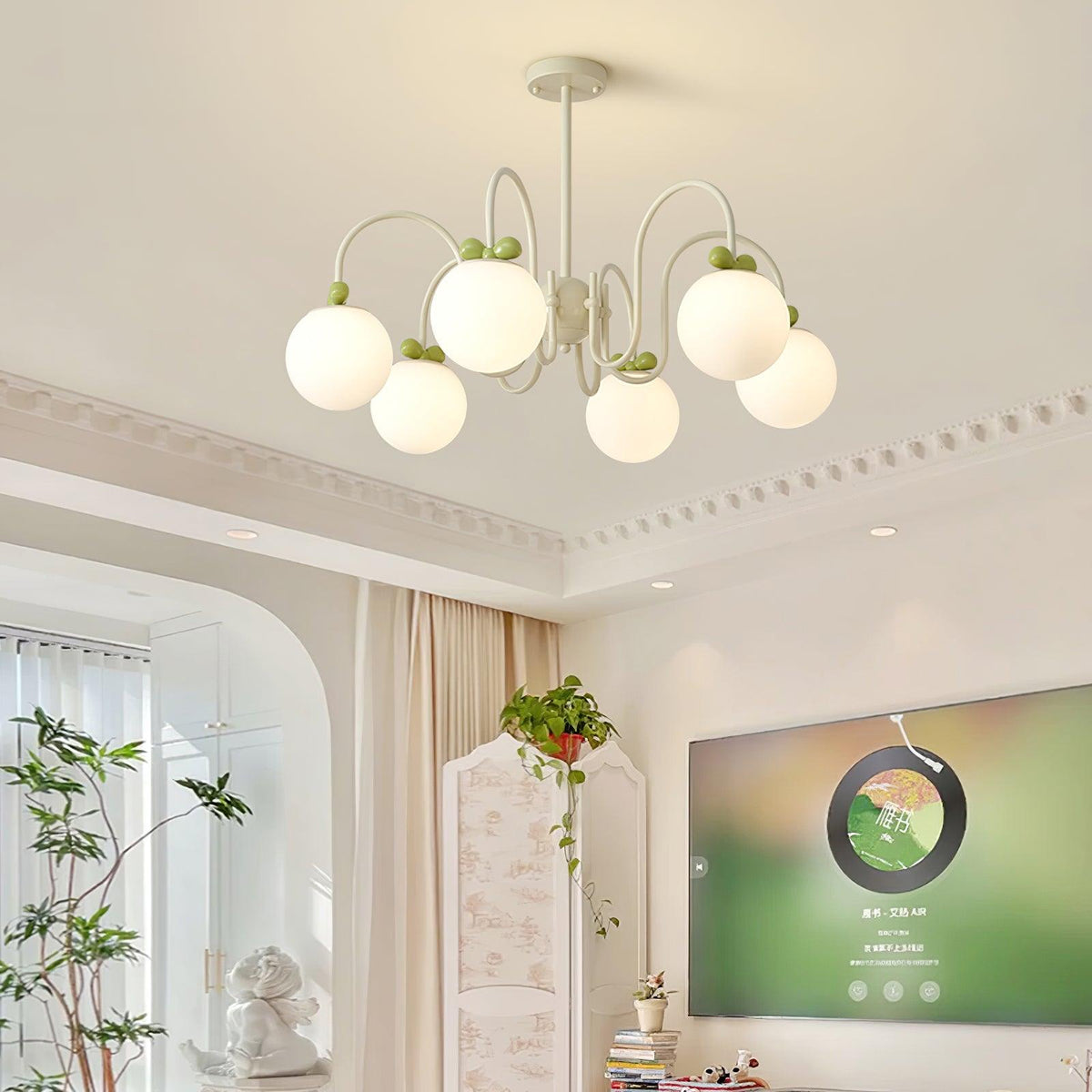 Jardenmere Glass Chandelier-Moonnatur