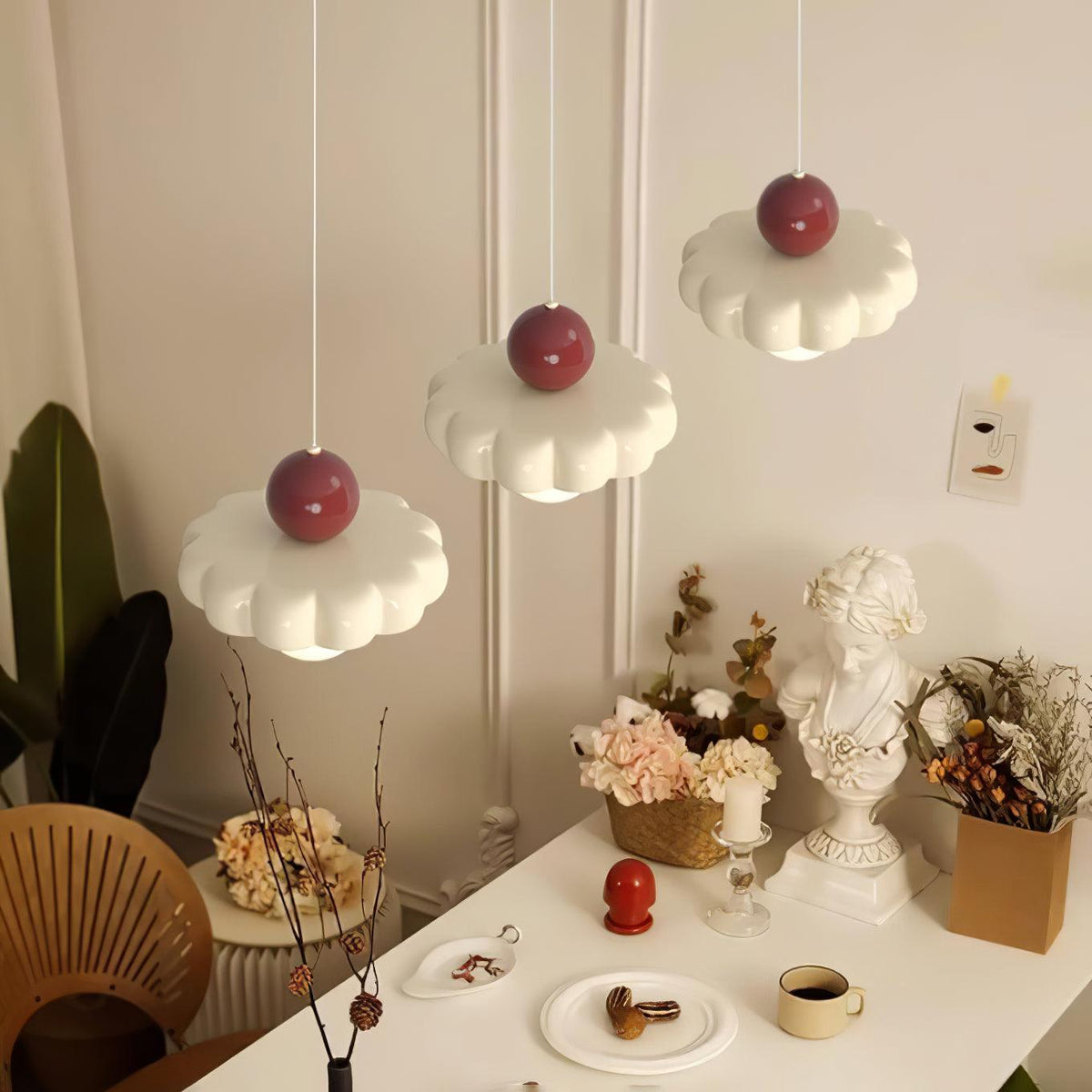 Lathenfield Resin Pendant Light-Moonnatur