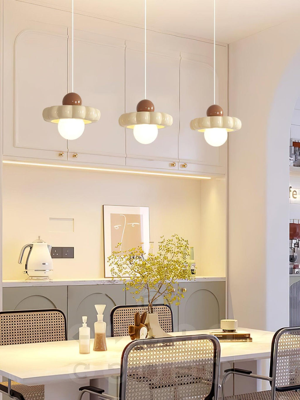 Lathenfield Resin Pendant Light-Moonnatur
