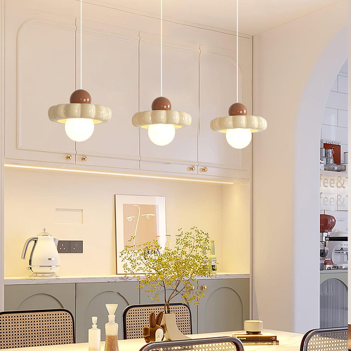 Lathenfield Resin Pendant Light-Moonnatur