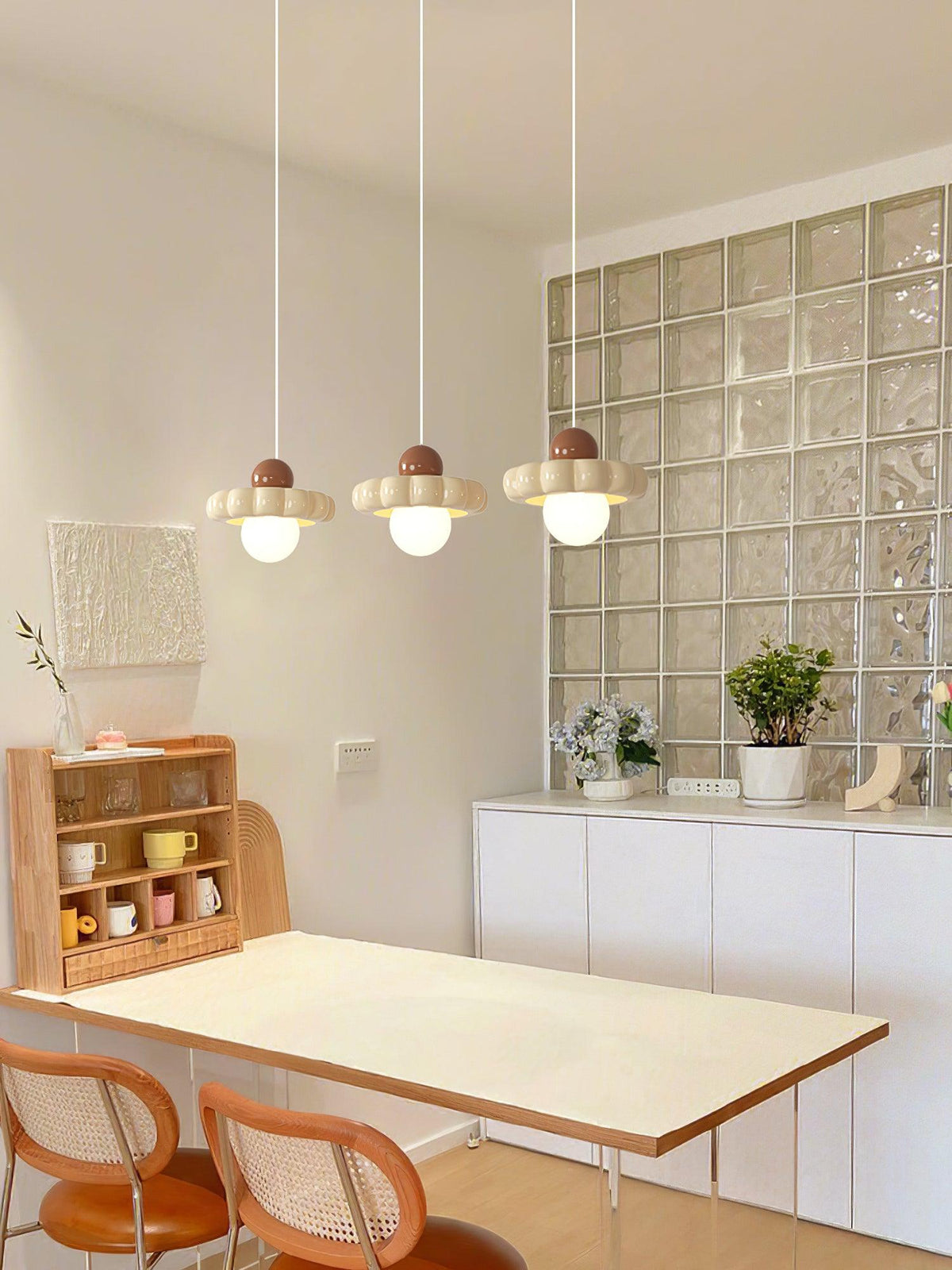 Lathenfield Resin Pendant Light-Moonnatur