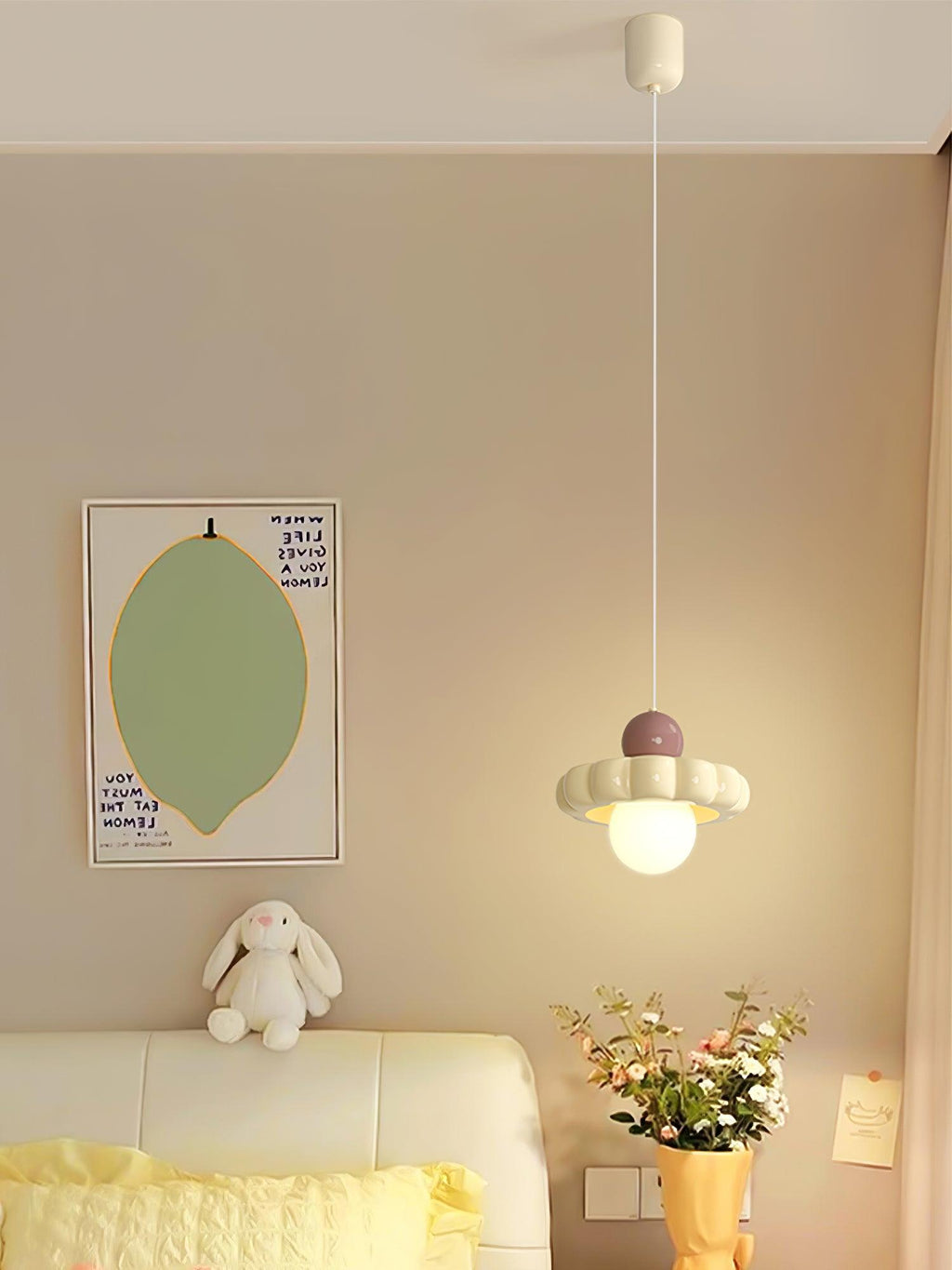 Lathenfield Resin Pendant Light-Moonnatur