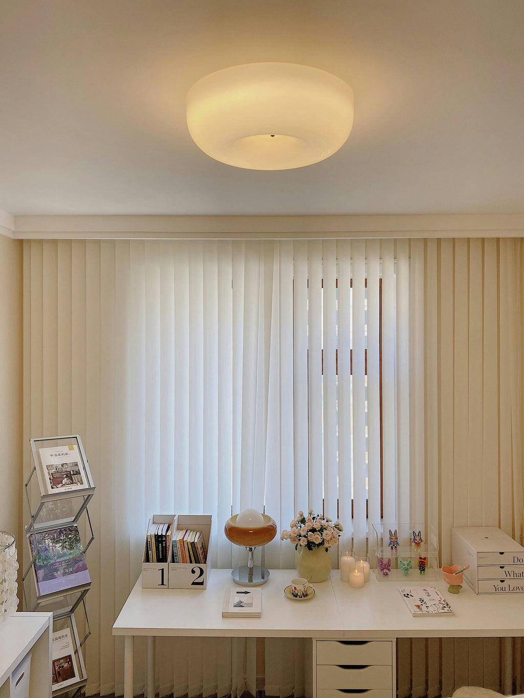 Xamelle Glass Ceiling Lamp-Moonnatur