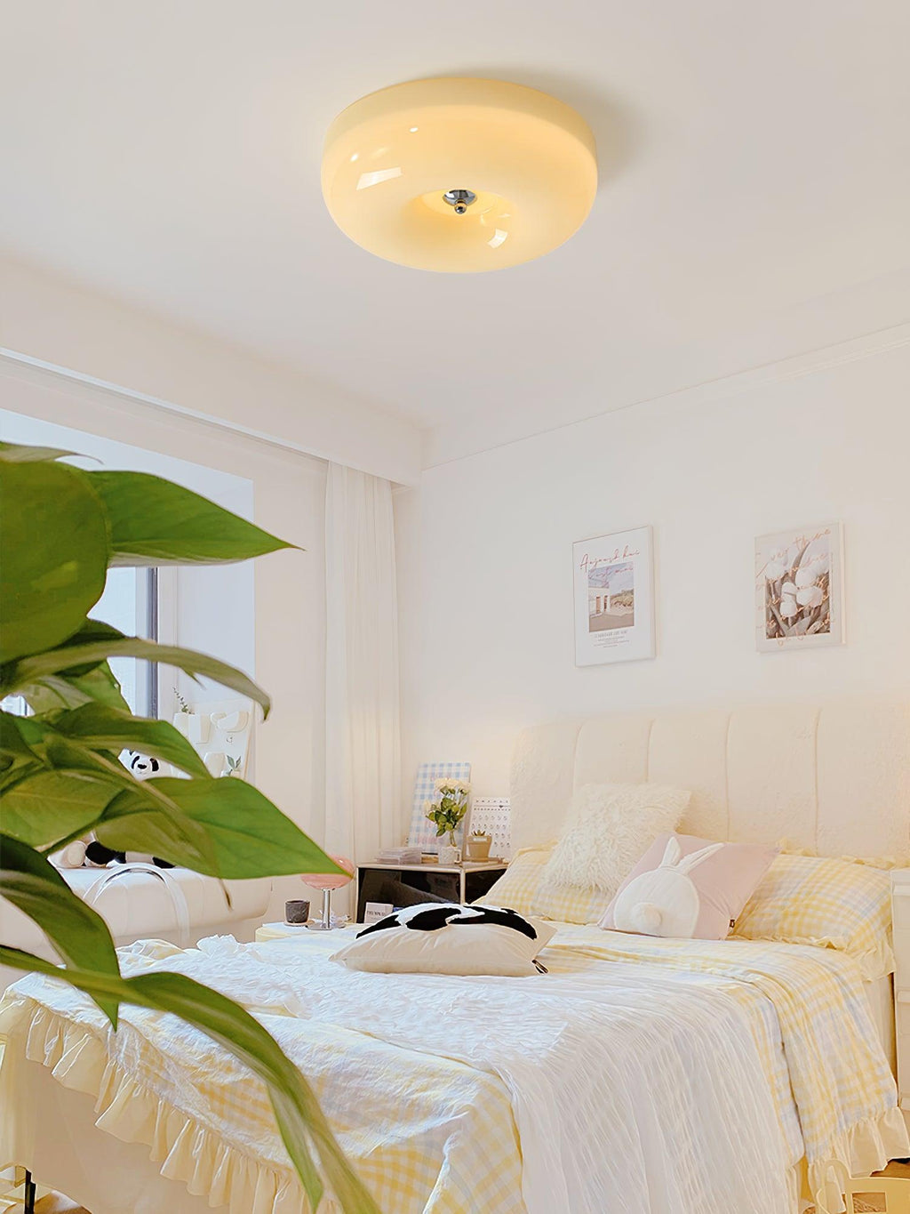 Xamelle Glass Ceiling Lamp-Moonnatur