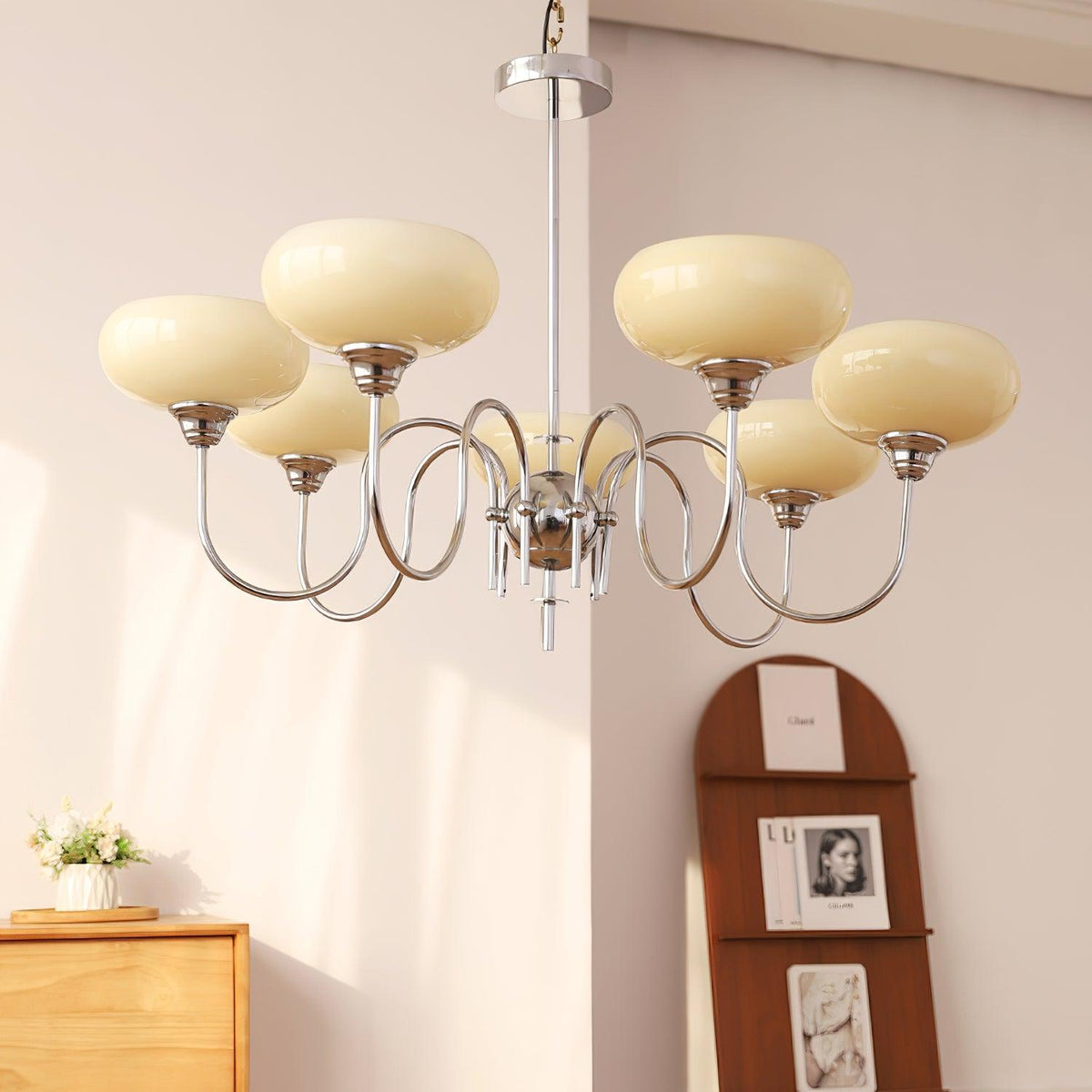 Noravia Glass Chandelier-Moonnatur