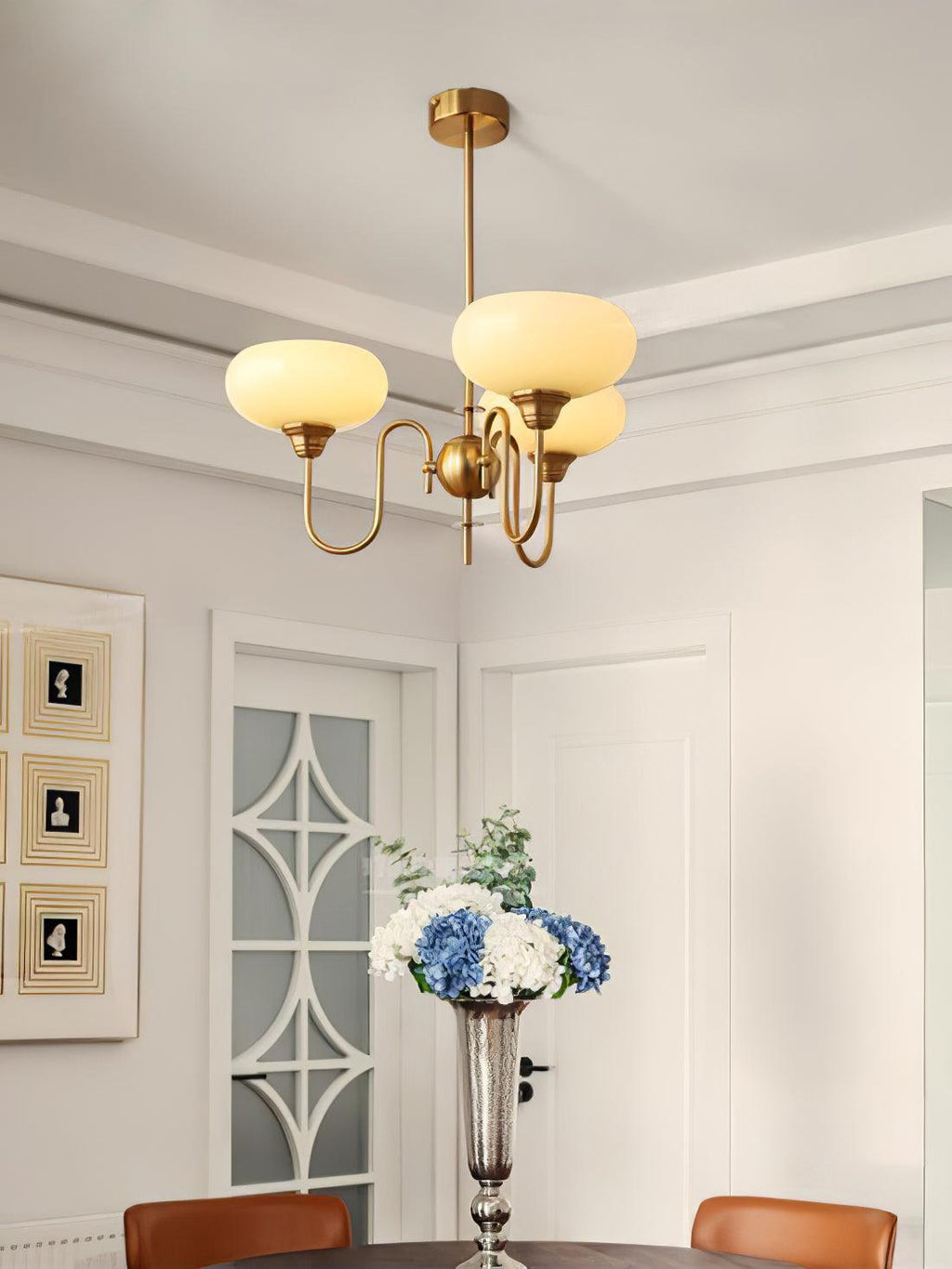Noravia Glass Chandelier-Moonnatur