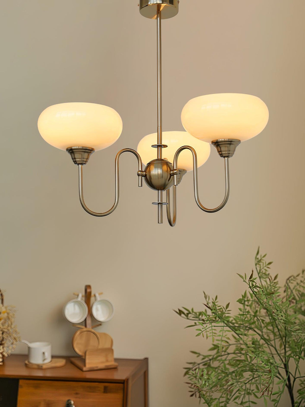 Noravia Glass Chandelier-Moonnatur