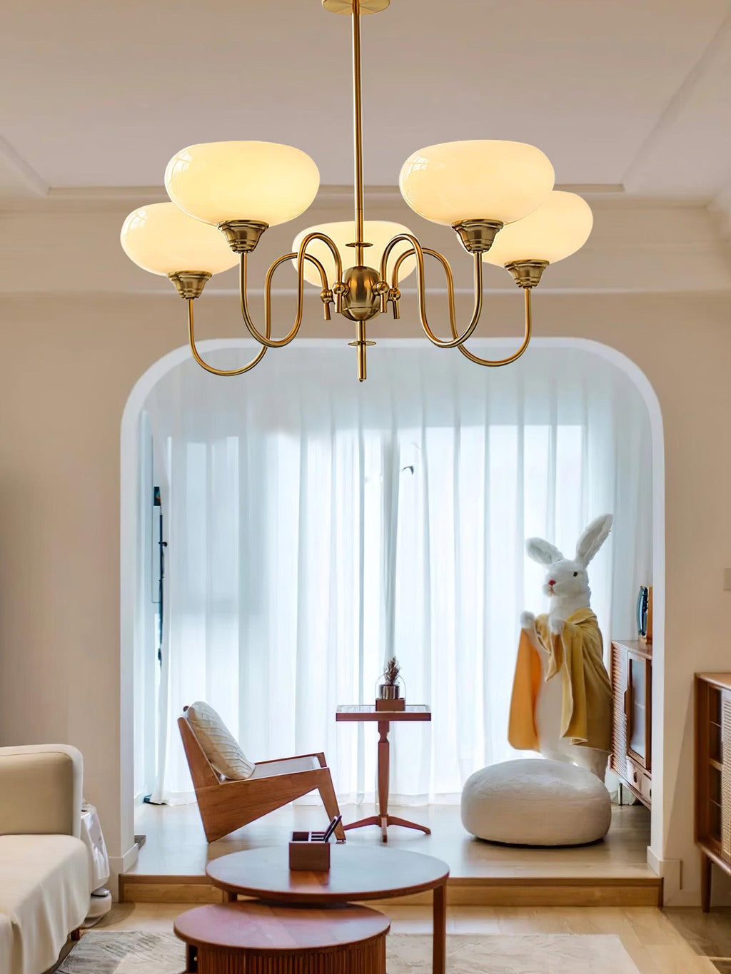 Noravia Glass Chandelier-Moonnatur