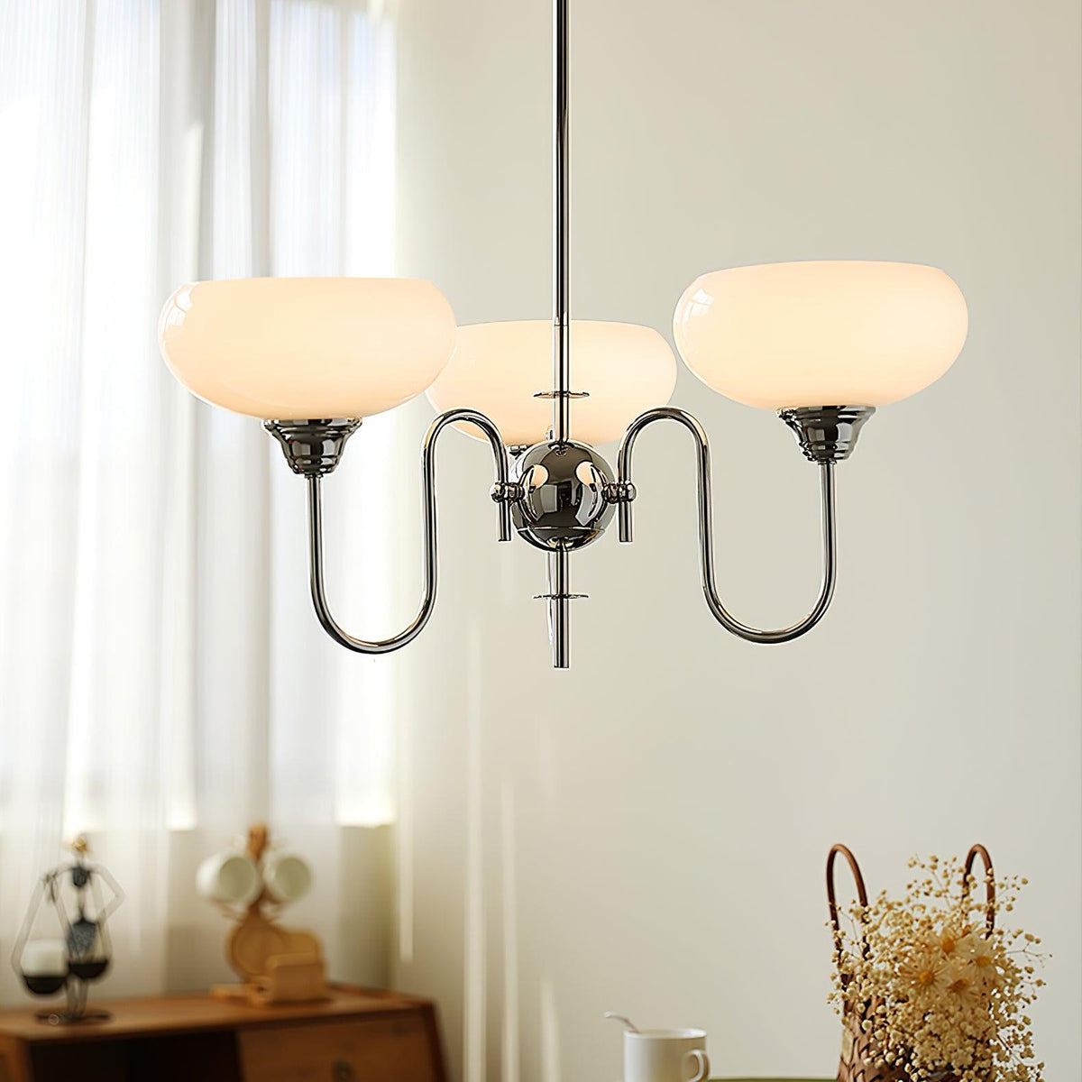 Noravia Glass Chandelier-Moonnatur