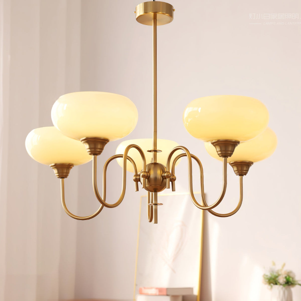 Noravia Glass Chandelier-Moonnatur