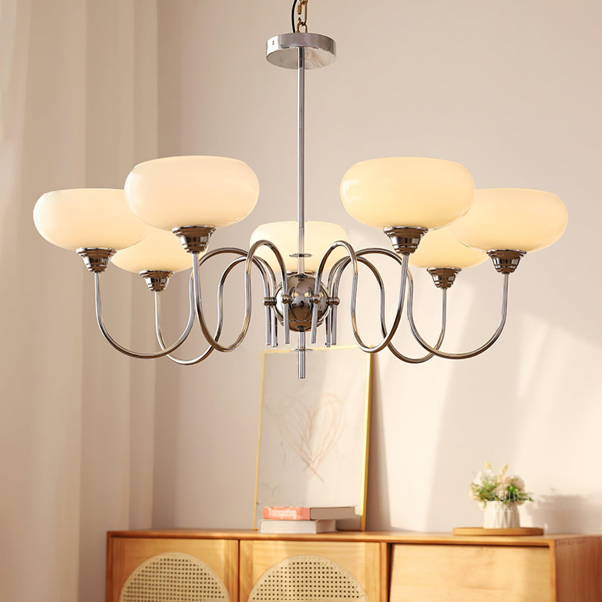 Noravia Glass Chandelier-Moonnatur
