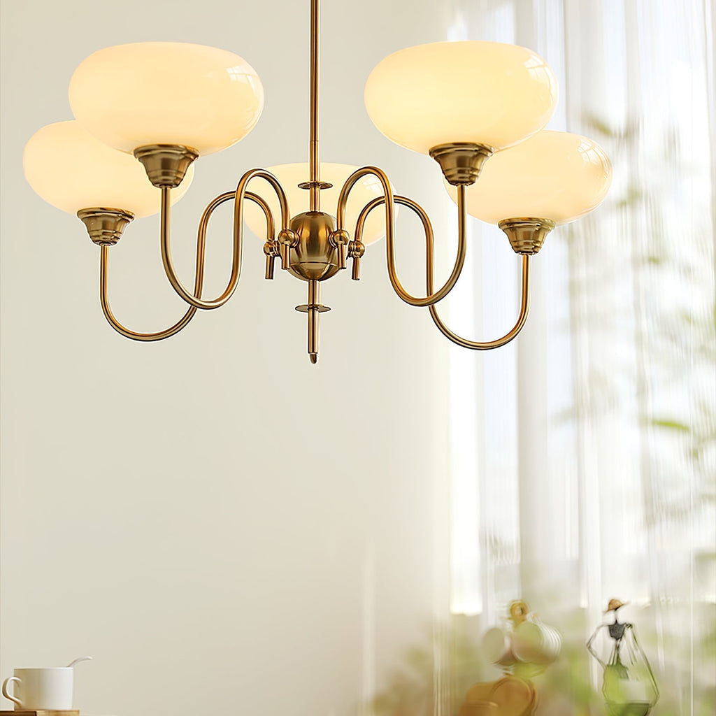 Noravia Glass Chandelier-Moonnatur