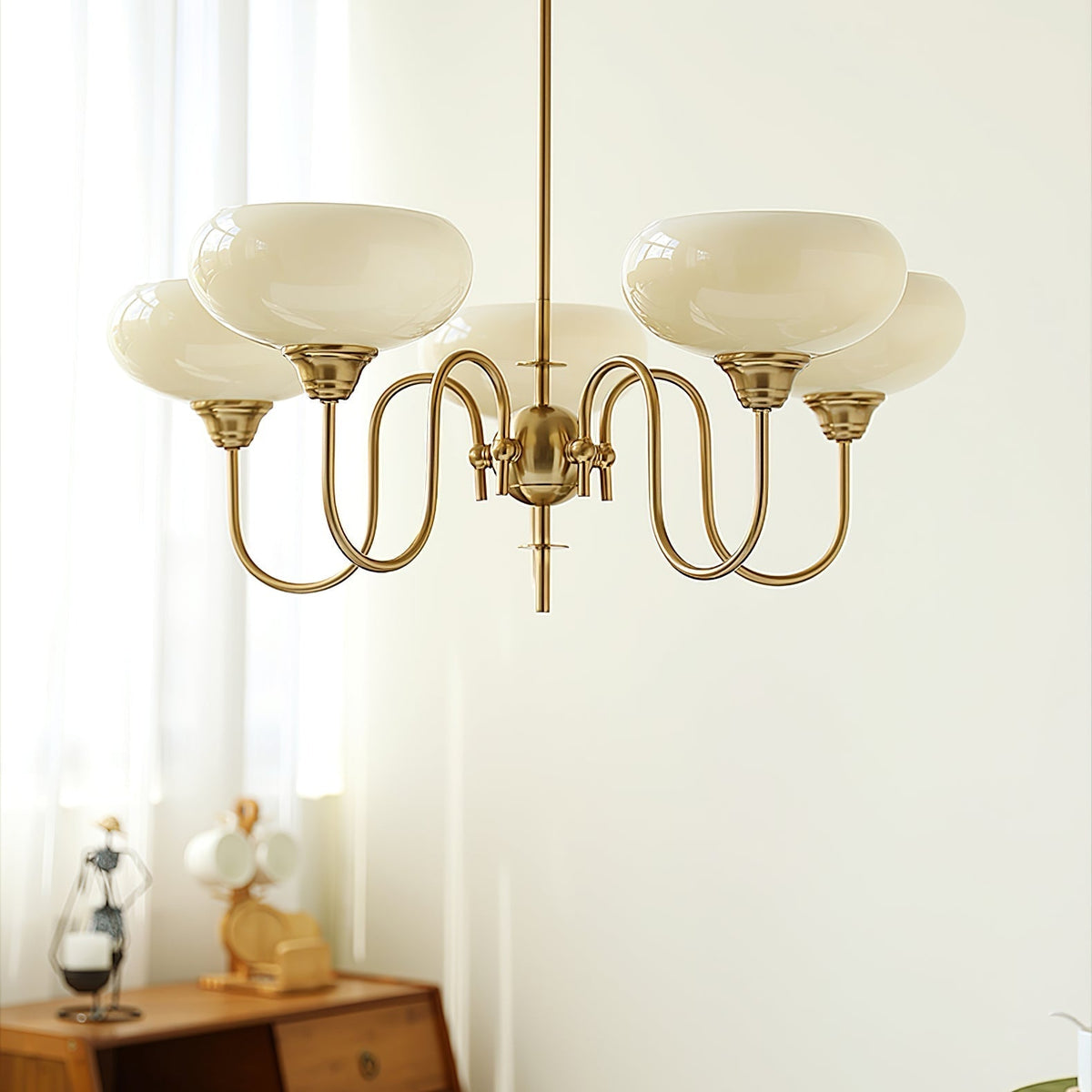 Noravia Glass Chandelier-Moonnatur